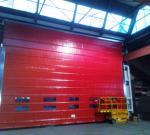 porta ad impacchettamento rapido per carro ponte3 - crane fast folding up door3